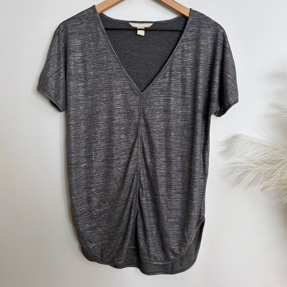 Banana Republic Silver/Gray Flowy T-Shirt